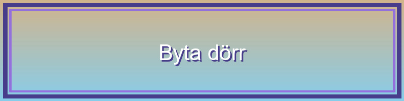 Professionell dörrinstallation av Uffes Byggföretag