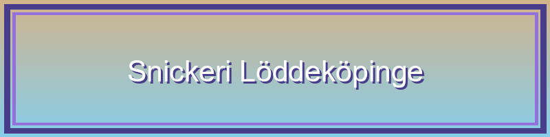 Snickeri och byggtjänster i Löddeköpinge